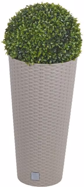 URBNLIVING Round Tabletop Garden Planters in Beige, Grey or Black, W/D/H: 25 x 25 x 28 cm