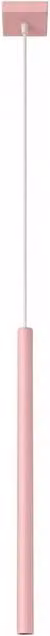 Sollux Lighting modern pink rectangular pendant lamp, W/D/H: 120 x 8 x 8 cm