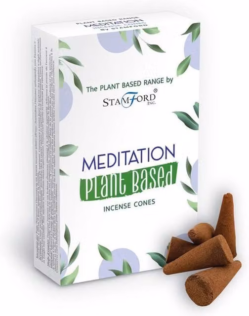 Stamford Plant Based Meditation Incense Cones, White