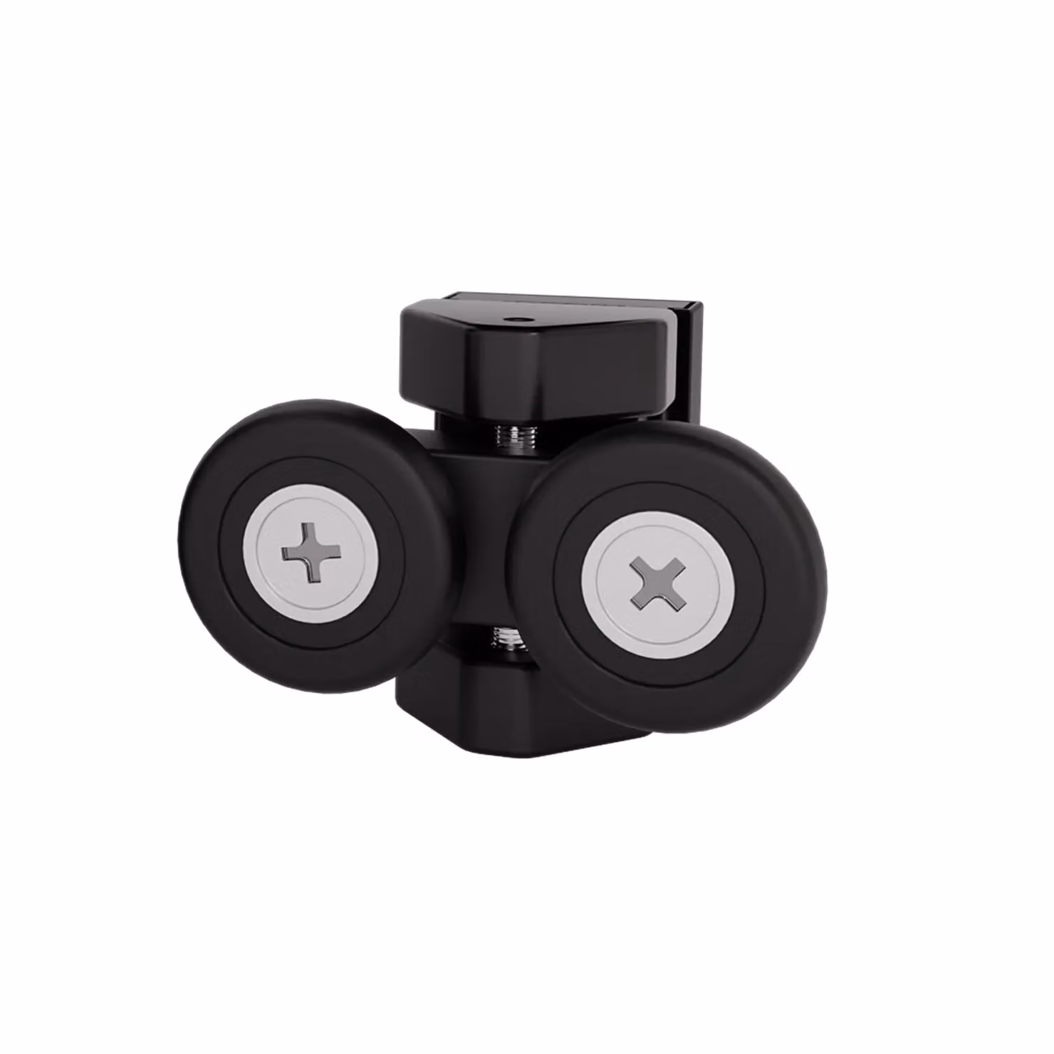 Nes Home Black Twin Upper and Bottom Roll Shower Door Wheels 23mm – 2