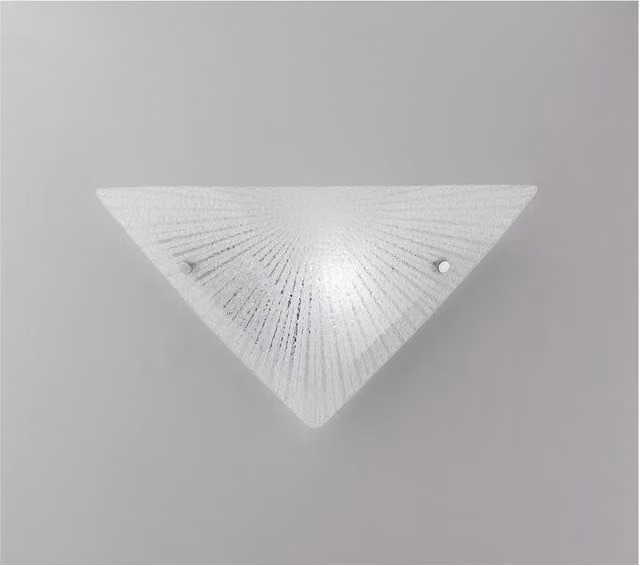 Netlighting ISIDE White Glass Wall Uplight, H 40 cm x W 18 cm