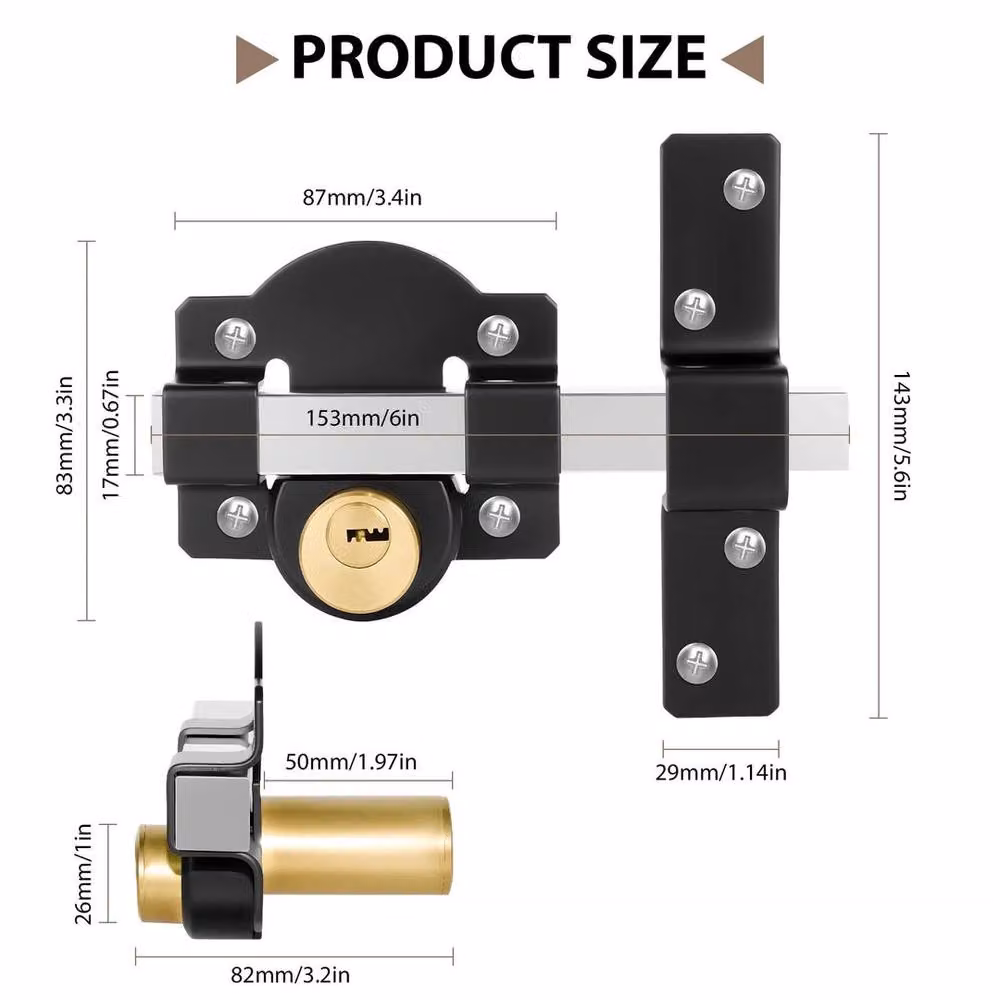 SPETLEK Black Stainless Steel Both Side Lock Door, W: 520 mm, H: 10000 mm – 2