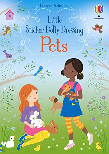 Usborne Little Sticker Dolly Dressing Pets Multicolour Sticker Book