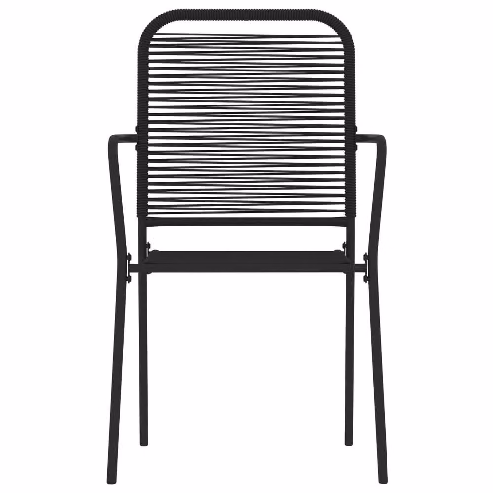 Berkfield Home Elegant 7 Piece Garden Dining Set in Black Metal and Glass – 3