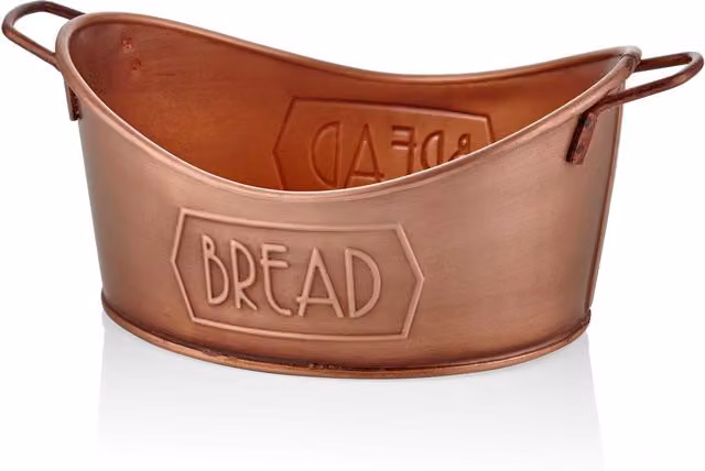 The Mia Copper and Bronze Metal Bread Basket