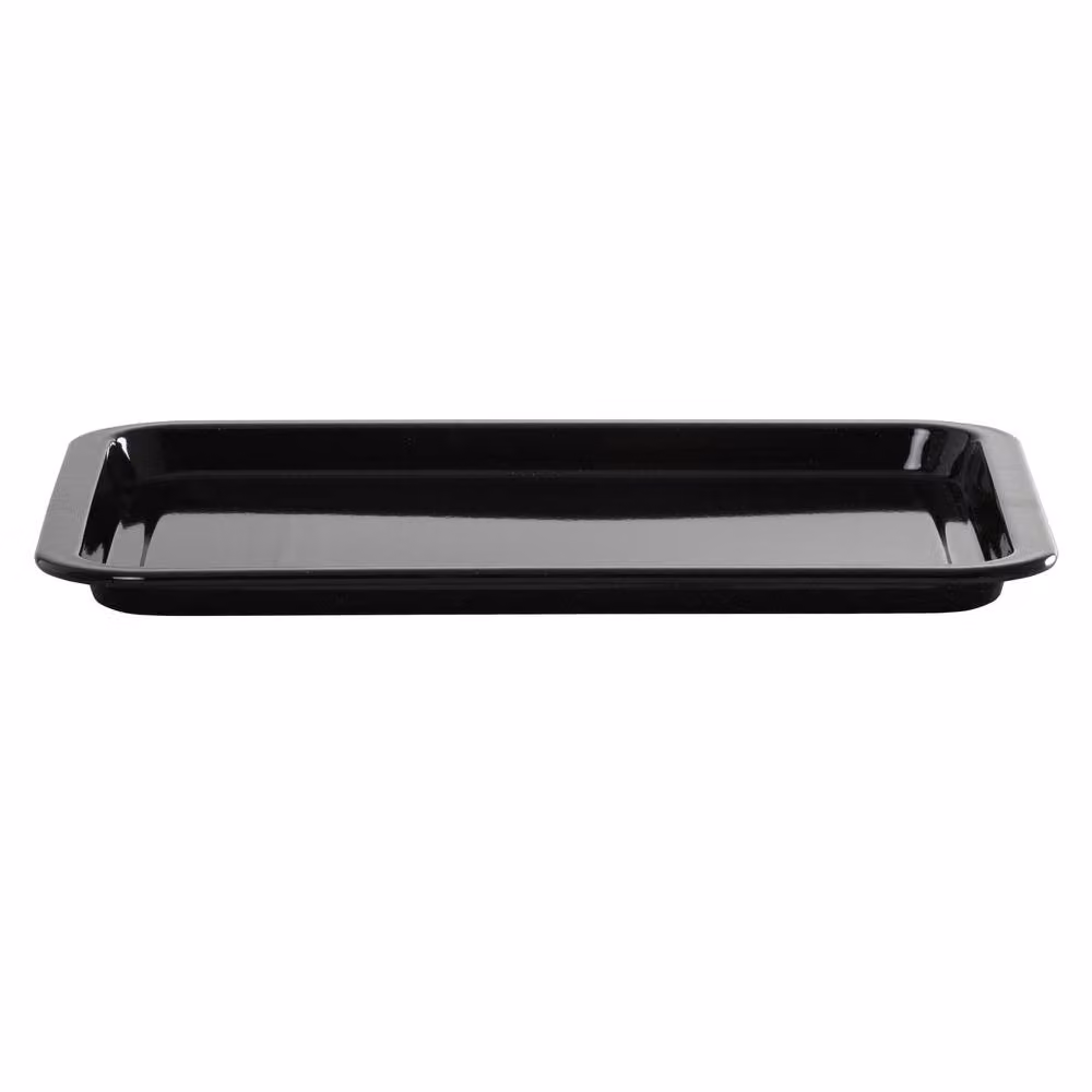 Betterware Classic Enamel Rectangular Baking Sheet and Roasting Dish, Black, 39 cm – 3