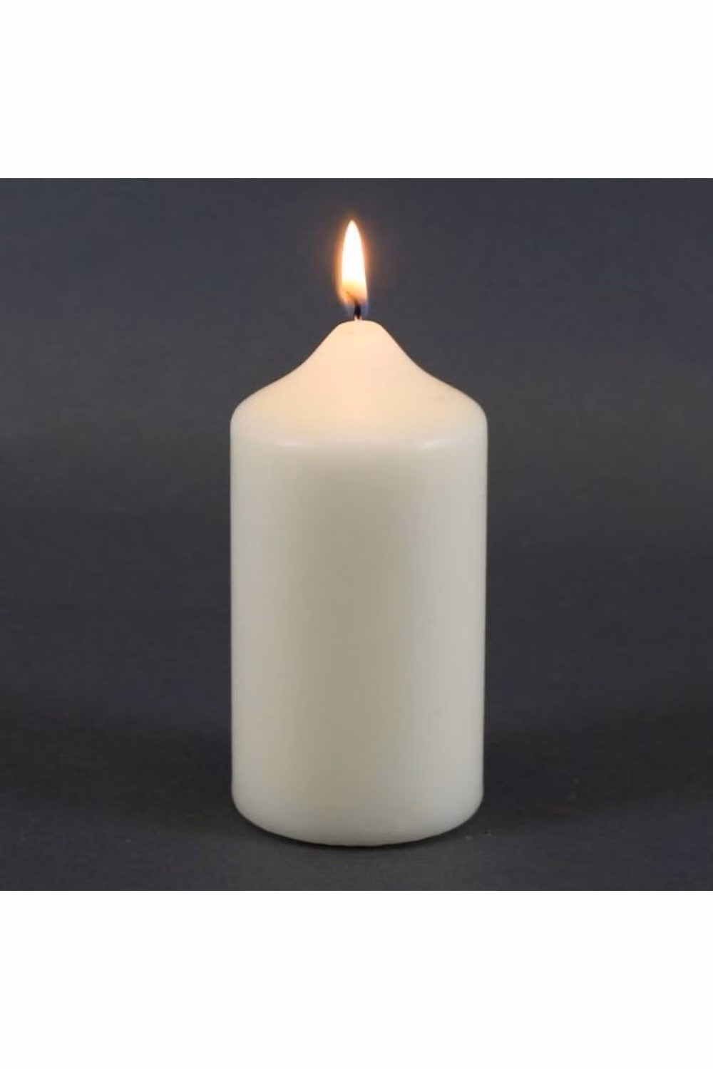 KDMD White Ivory Wax Pillar Church Candles, 2 Pack – 2