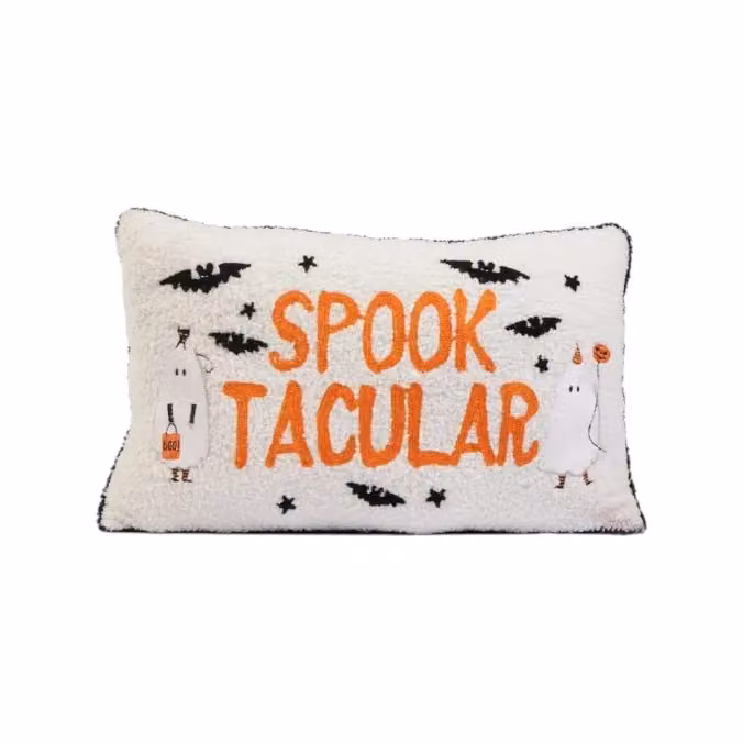 Garden Greatness Spook Tacular Halloween Cushion in White – 2