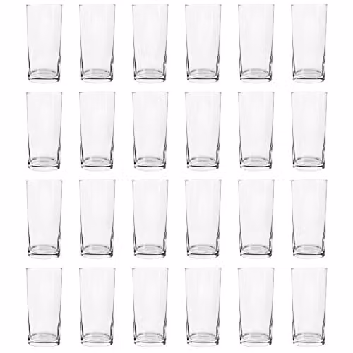 Argon Tableware Transparent Glass Tumbler Pack of 24, 295ml