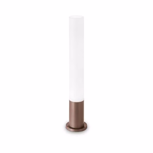 Ideal Lux Edo Outdoor Bollard Lamp in Brown, IP44 Rated