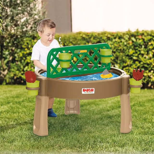 Dolu 4 in 1 Gardening, Sand and Water Activity Table for Kids, Multicolour, W/D/H: 98 x 65 x 65 cm – 1