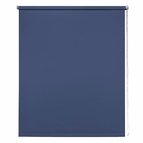 New Edge Blinds Thermal Blackout Roller Blind, Blue, Width: 70 cm, Height: 165 cm – 1