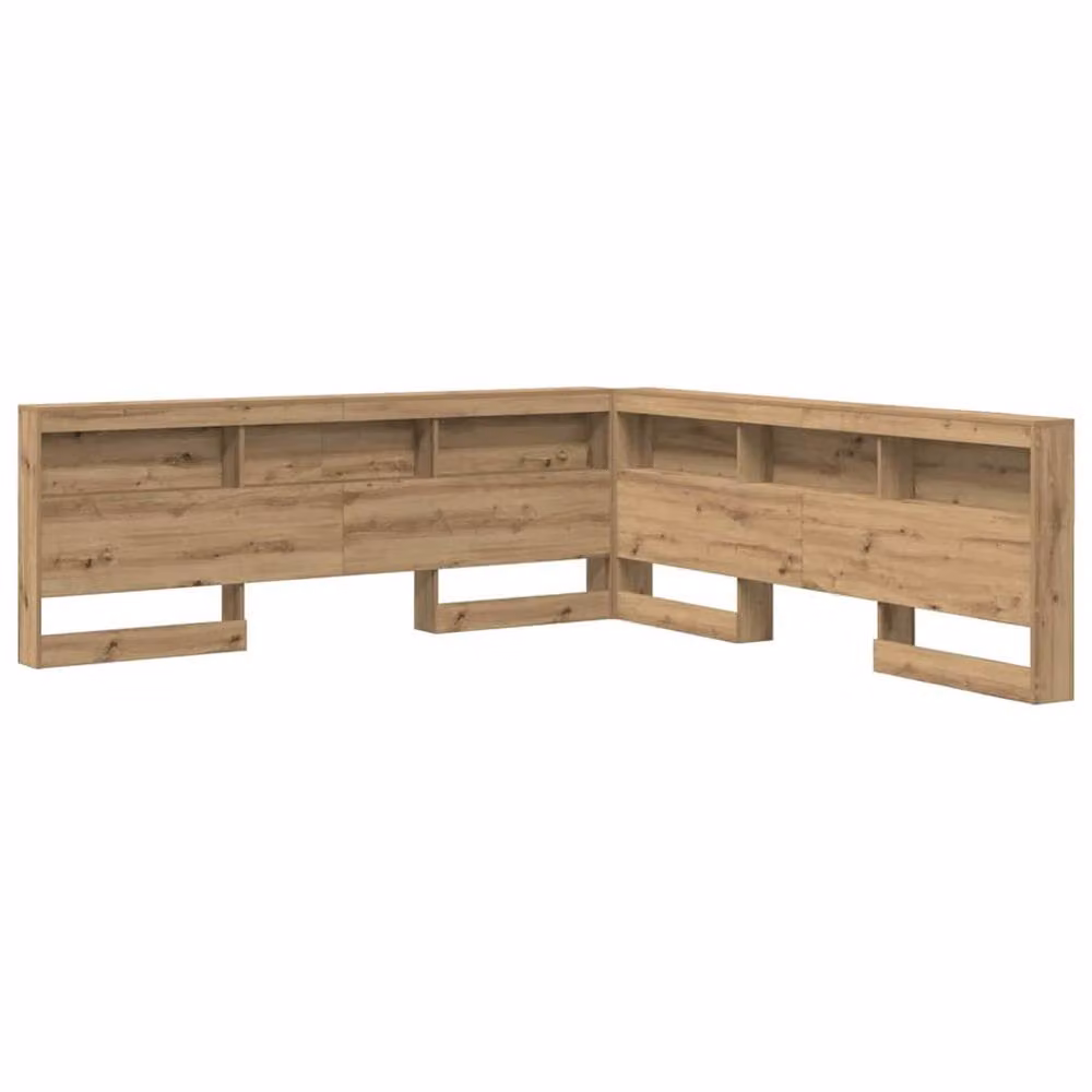 Berkfield Home Artisan Oak Storage Headboard with Shelf, Brown, Width: 180 cm – 2
