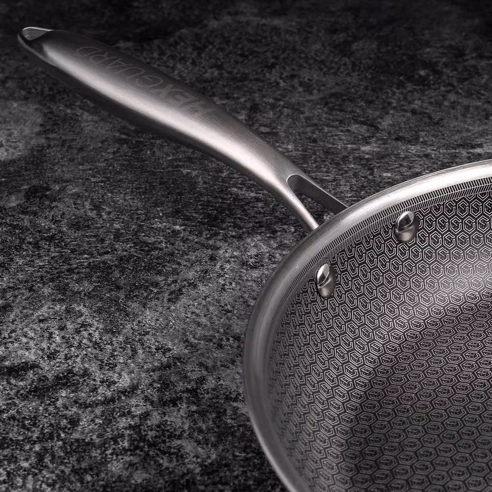 Prochef HexGuard 28cm Tri-Ply Stainless Steel and Aluminium Frying Pan, Silver – 2