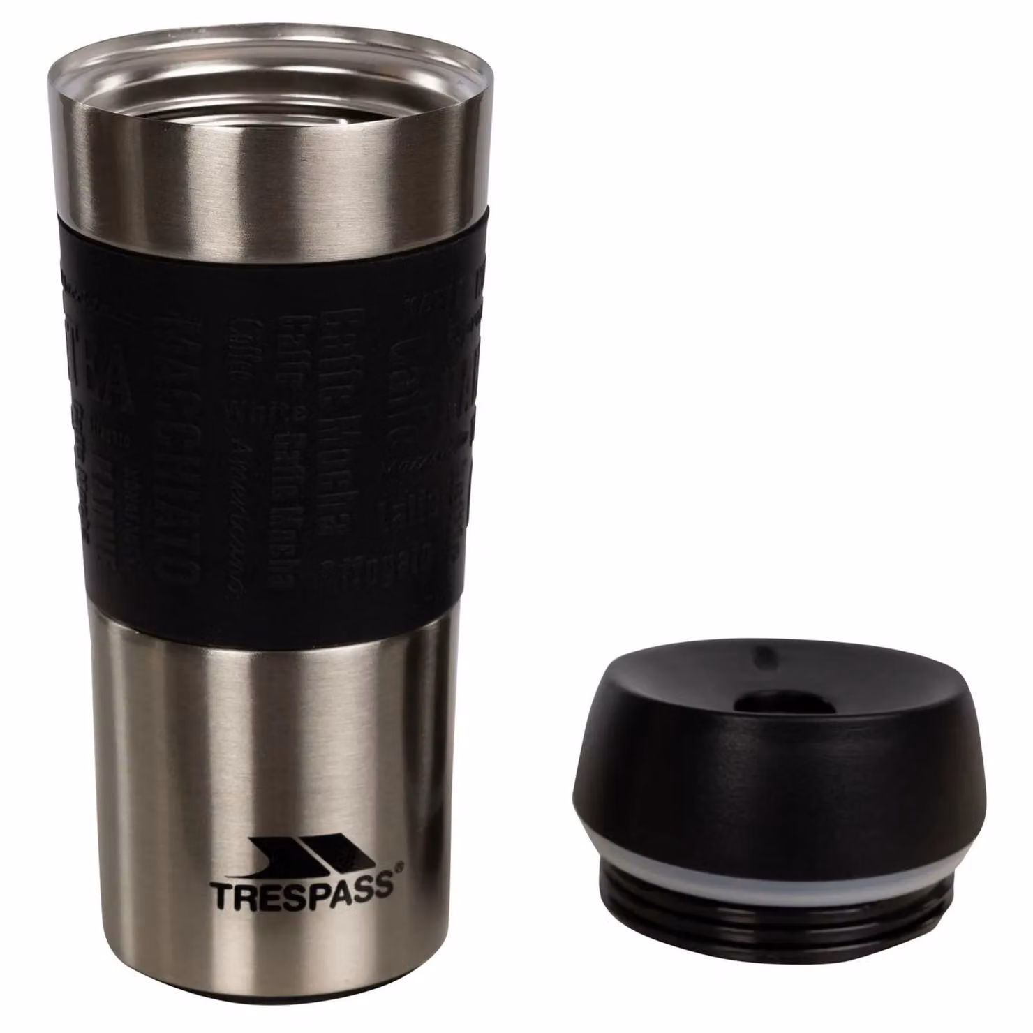 Trespass Parbat X Double Walled Stainless Steel Travel Mug in Grey, 450 ml – 2