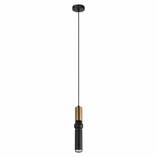 Netlighting Isidora Modern Slim GU10 Pendant Ceiling Light in Black – 1