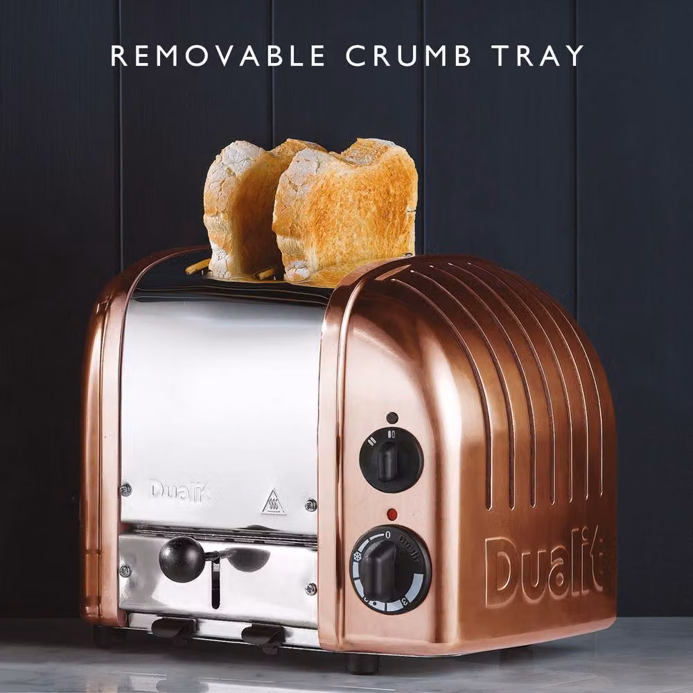 Dualit Classic 2 Slot Metal Toaster with Timer in Copper – 3