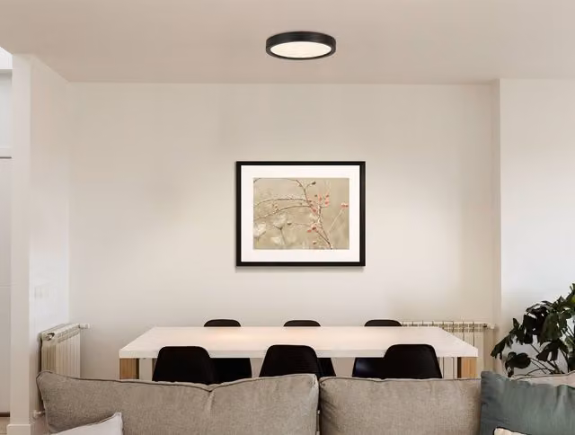 Eglo Basic LED Black Round Surface Ceiling Light – 1