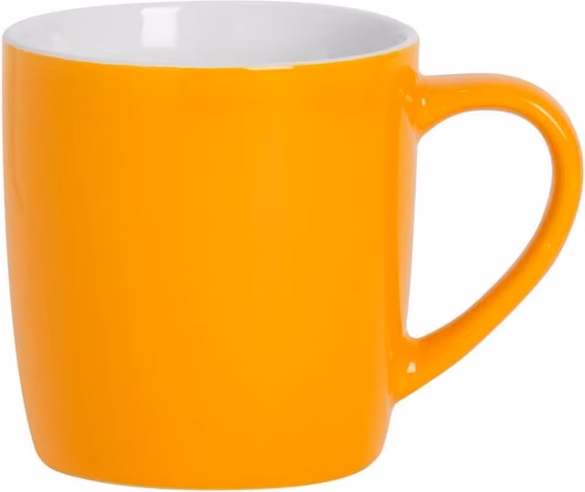 Argon Tableware Yellow Stoneware Coffee Mug, 350ml