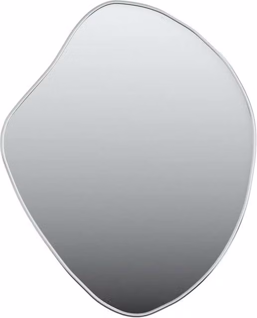 Berkfield Home Minimalist Rectangular Wall Mirror in Silver, W: 60 cm, H: 50 cm