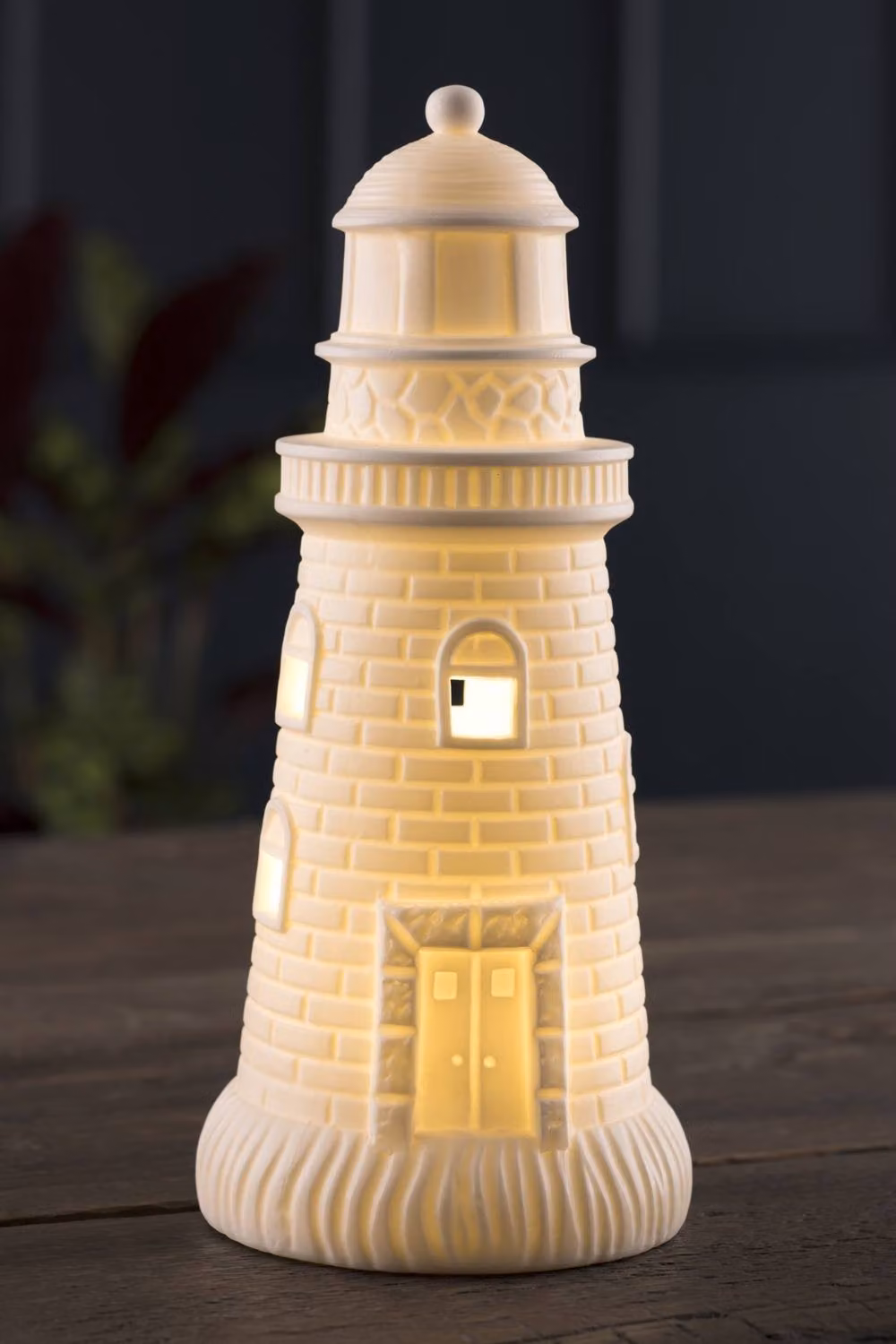 Belleek Living Lighthouse LED in White, Height: 25.4 cm – 2