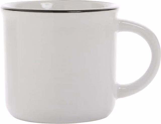 XD Design Vintage Ceramic Mug, White, 280 ml