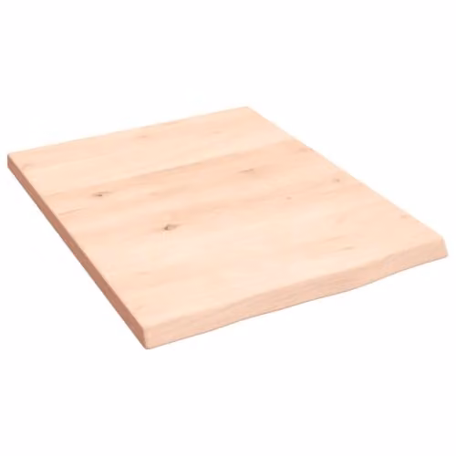 vidaXL Wall Mounted Oak Wood Shelf, Natural/Brown, W/D/H: 50 x 40 x 2 cm
