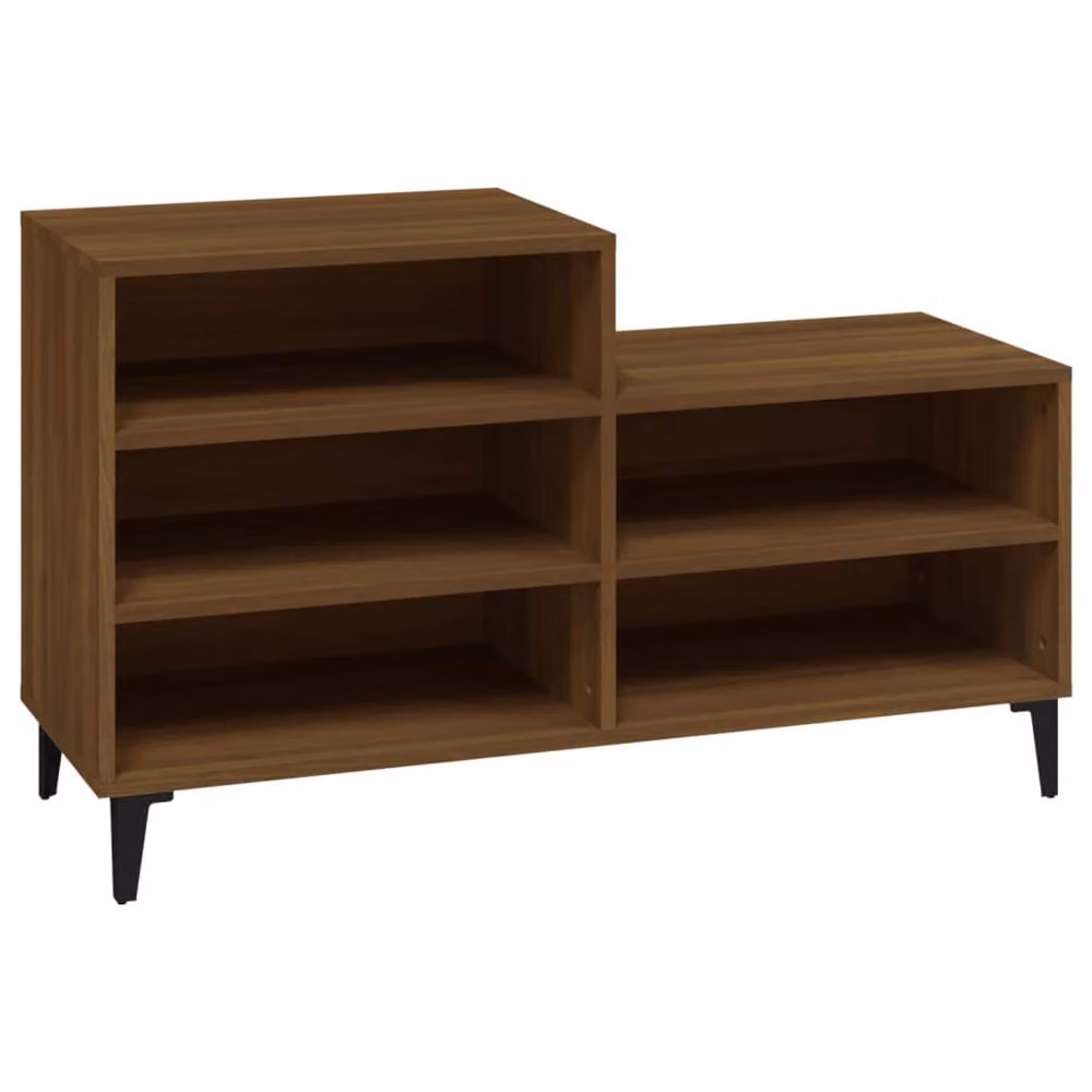 Berkfield Home Brown Oak Shoe Cabinet W/D/H: 102 x 36 x 60 cm – 3