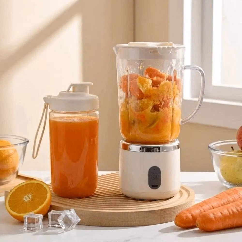 PAWNORA Electric Juicer in White with Double Cup – 2