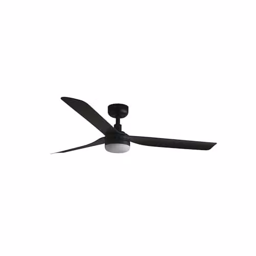 Faro Barcelona Punt M Black 20W LED Ceiling Fan with Light, 132 cm – 1