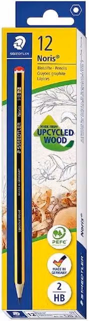 Staedtler Noris HB Graphite Pencils, Black, 12 Pack