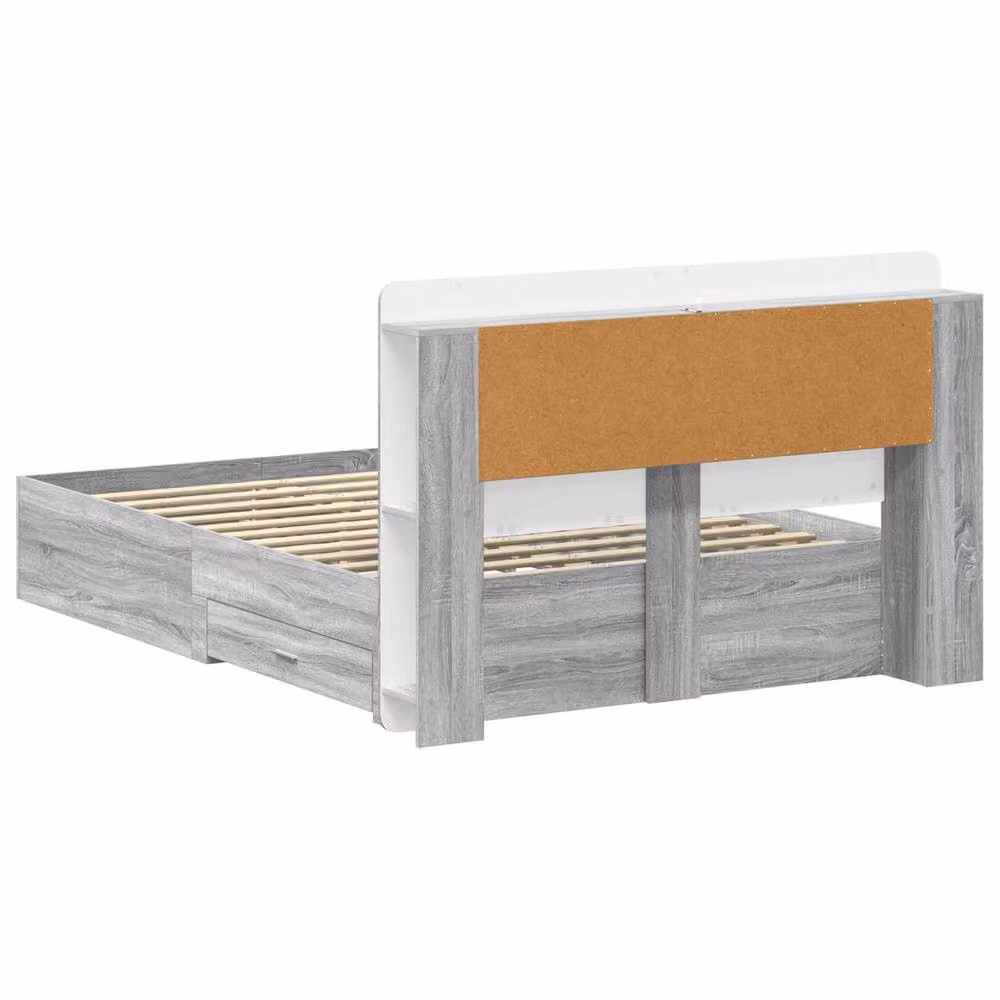Berkfield Home Grey Sonoma Bed Frame with Storage Drawers, W/D/H: 160 x 200 x 32 cm – 2