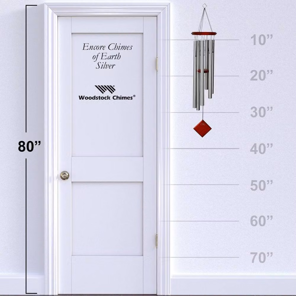 Woodstock Chimes Chimes of Earth Wind Chime in Silver – 3