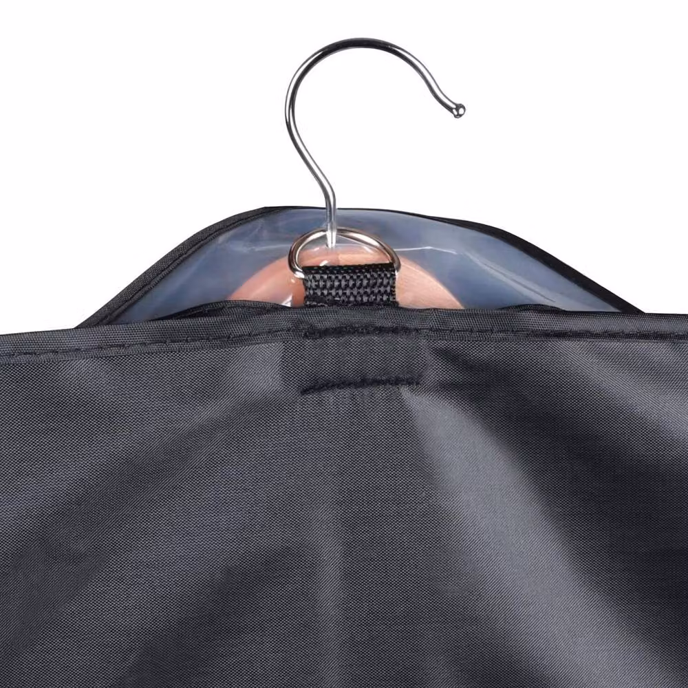 Ventryn 5-Piece Breathable Hanging Garment Storage Bag Set, Dustproof, Black, Height: 152.4 cm – 4