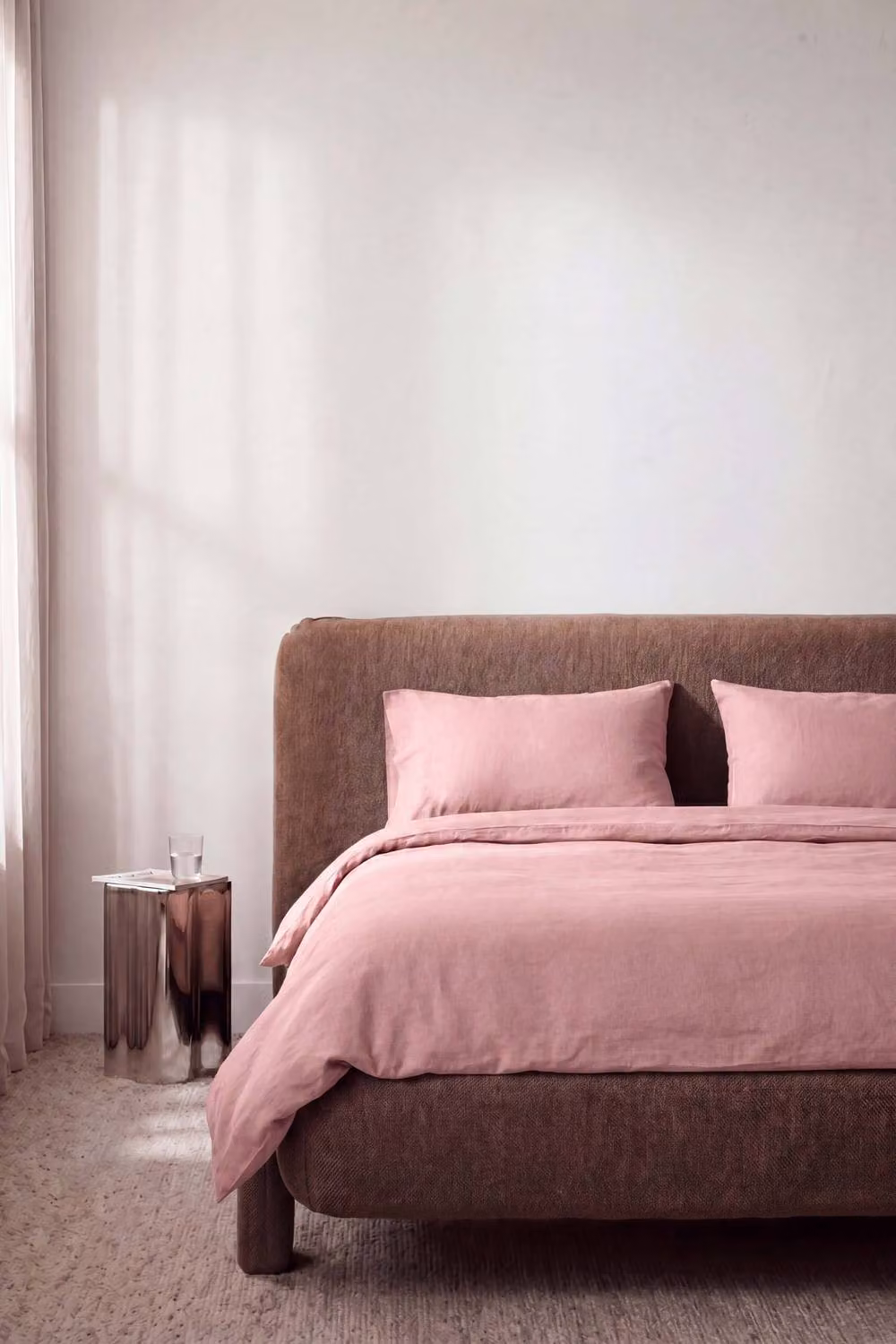 Bedable King Size 100% Cotton Percale Duvet Cover in Pink – 2