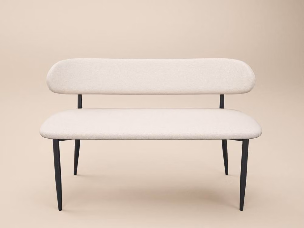 Solace+Co Cyra Upholstered Straight Bench in Beige – 2