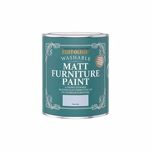 Rust-Oleum Matt Blue Sky Furniture and Skirting Board Paint, 750ml – 2