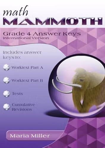 Math Mammoth Grade 4 Answer Keys International Version