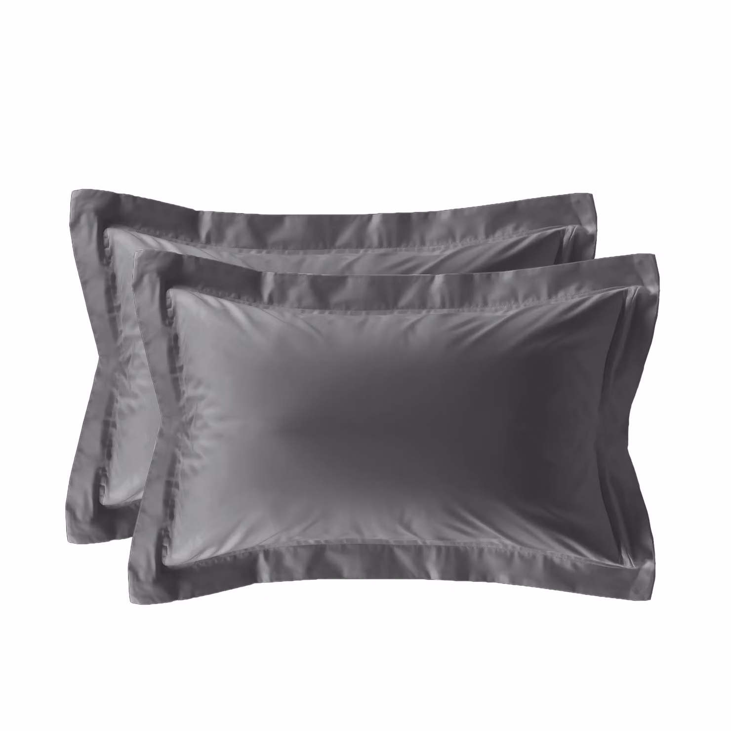Snug City Grey Cotton 200 Thread Count Pillowcase Pair with Envelope Closure, W: 48 cm x L: 74 cm – 2