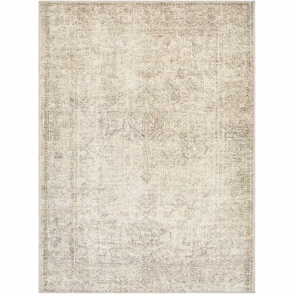 Livabliss Margot Vintage Traditional Hand Knotted Living and Dining Room Rug in Blue, Pink and Green, W: 120 cm, D: 170 cm – 1
