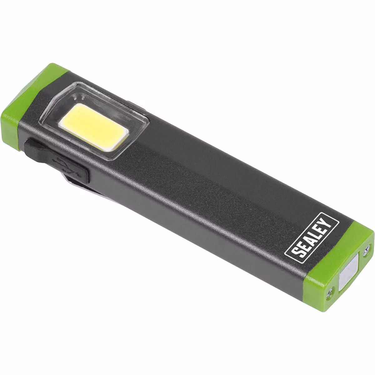 Loops Mini Aluminium Rechargeable LED Hand Torch with 3W COB and 2 Brightness Settings in Multicolour – 3