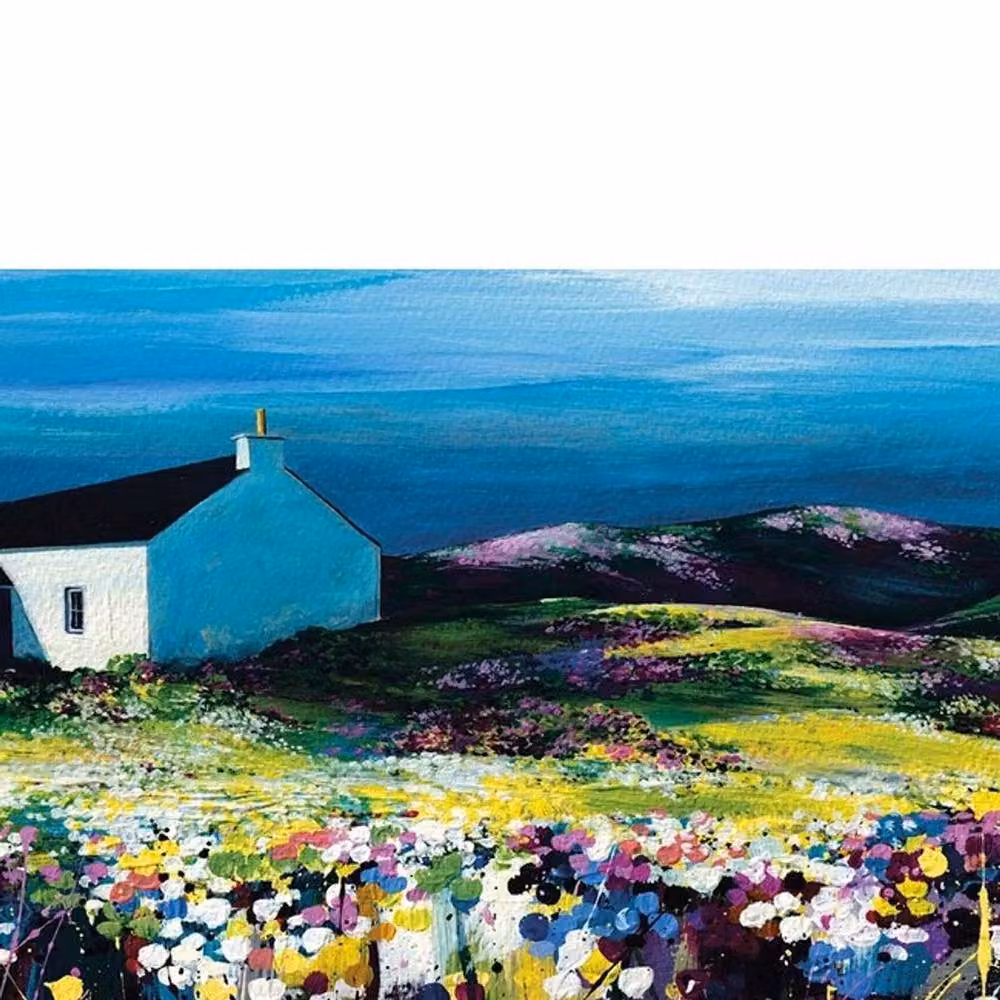 Avril Thomson Smith Summer Shades Multicolour Canvas Print Illustration – 2