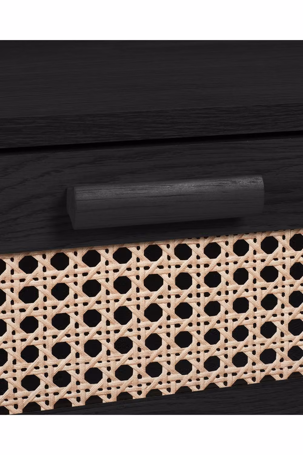 Julian Bowen Sydney Rattan Print 6 Drawer Wide Chest in Black – 9