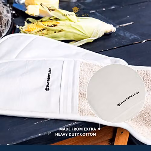 MasterClass Professional Non-Slip Cotton Oven Glove in Beige – 4