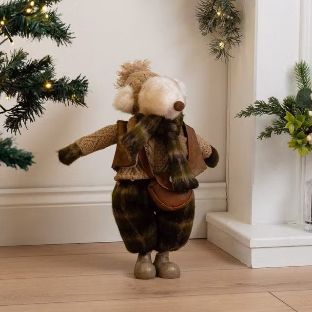 Scottish Everlastings Ltd Brown Plush Mouse, Height: 42 cm – 1