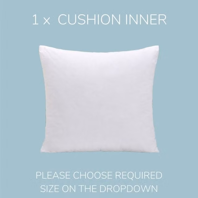 HomeSpace Direct White Duck Feather Square Cushion Inner Bundle, W: 56 cm