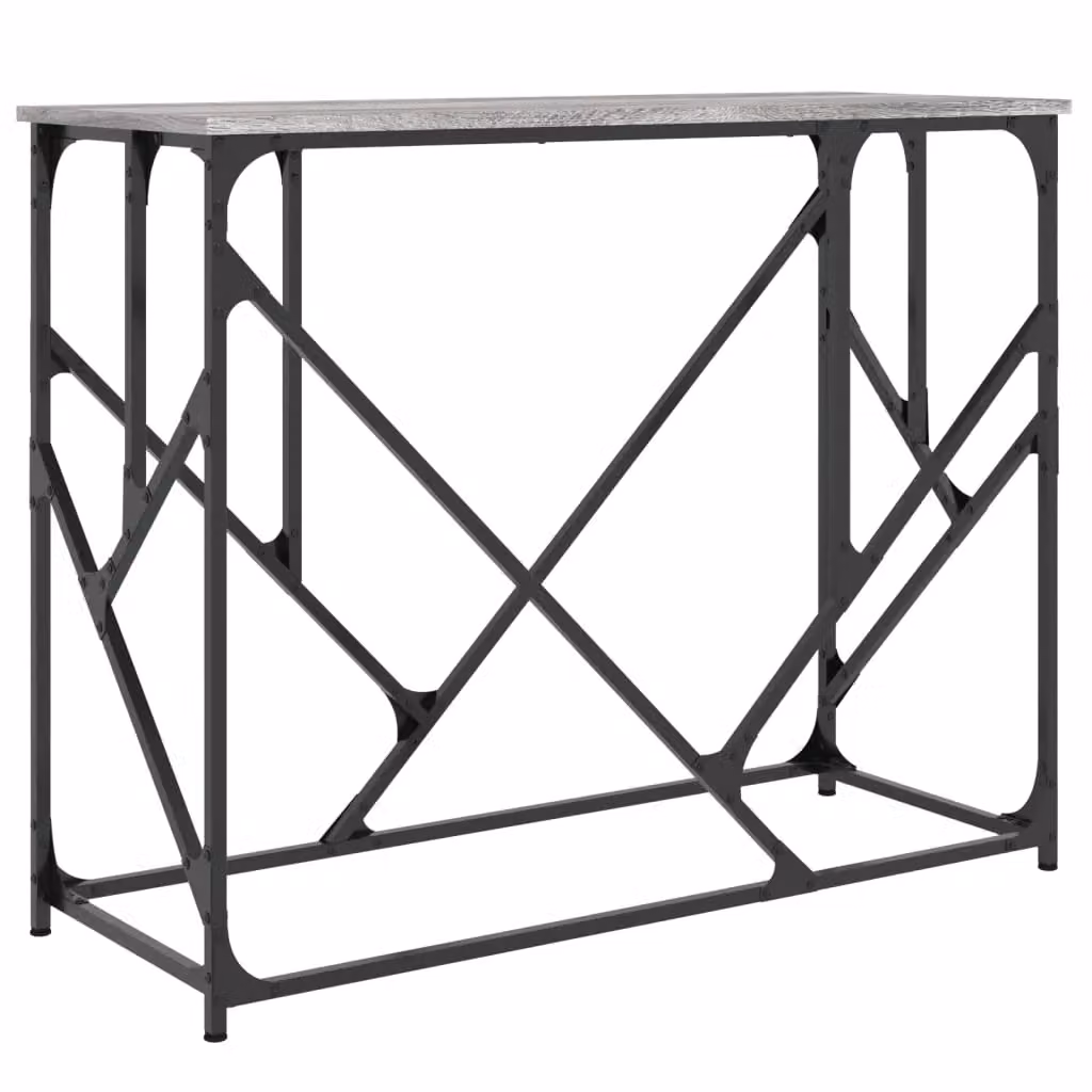 Berkfield Home Console Table in Grey Sonoma, W/D/H: 100 x 40 x 80 cm – 2