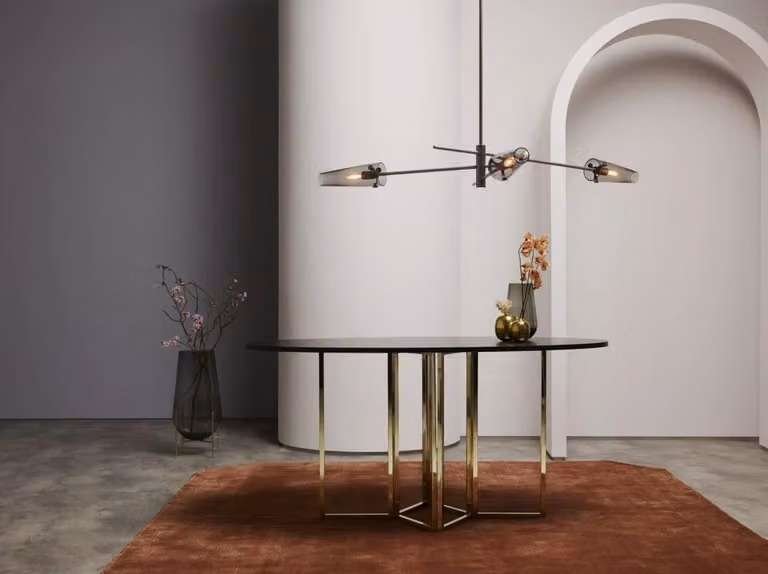 CTO Lighting Axis Large Pendant Light in Gold/Brass, Bronze or Black with Transparent Glass