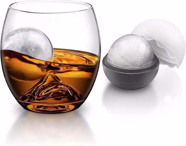 Final Touch On the Rocks Glass and Ice Ball Mould Set in Transparent – 8