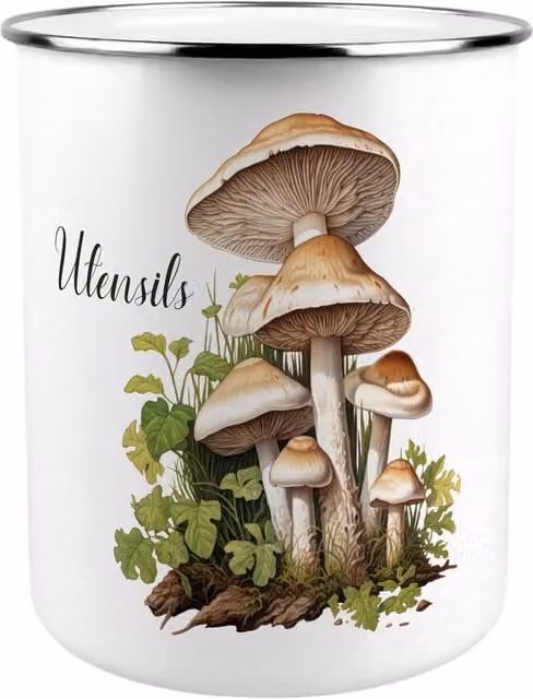 Purely Home Forest Mushrooms Kitchen Utensil Holder - Multicoloured